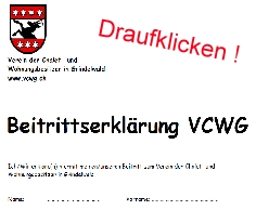 Beitrittserklärung Beitrittserklärung